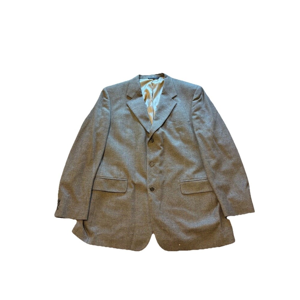 Brooks Brothers Worsted Wool Blazer Tan Mens 46 LG